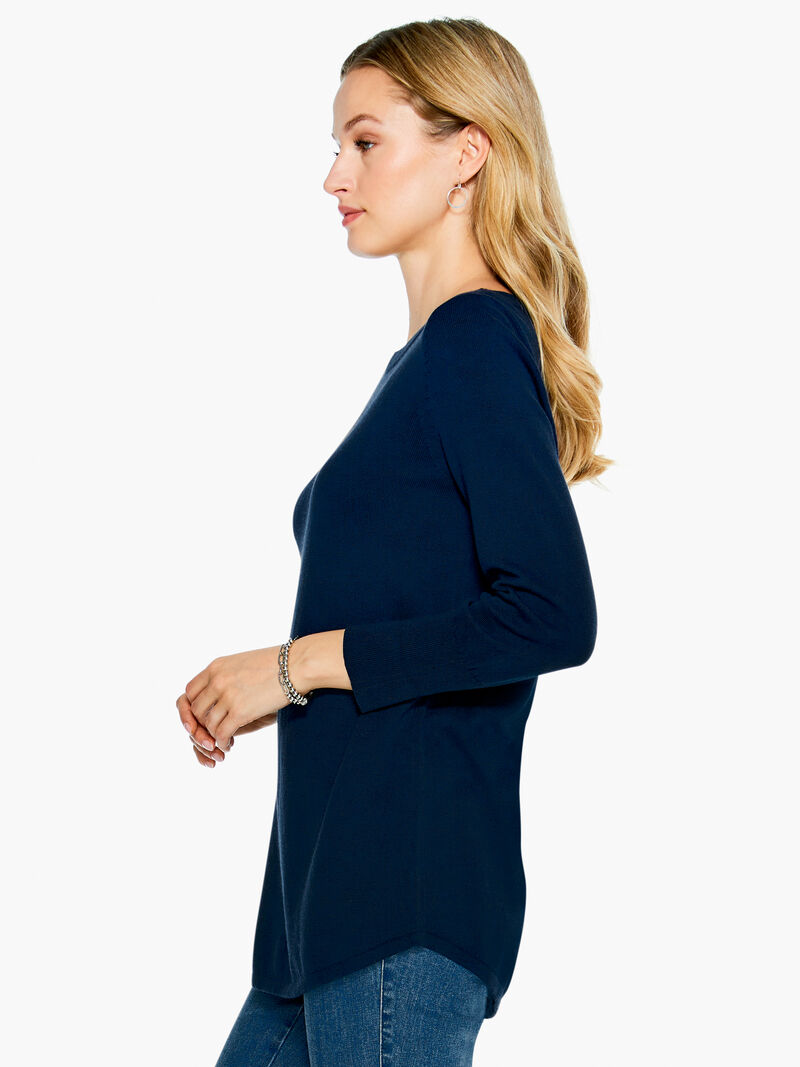 Woman Wears Vital Boatneck Sweater image number 1