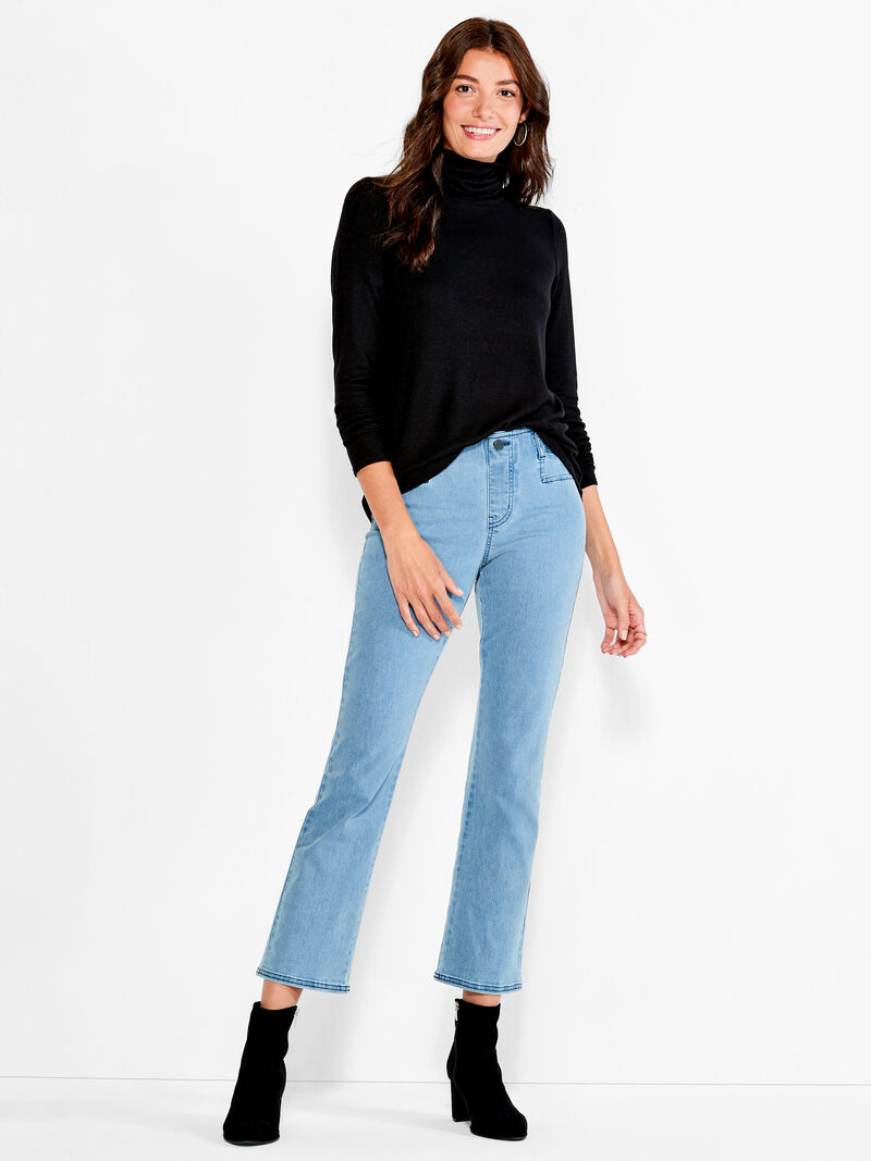 Woman Wears NZT Sweet Dreams Long Sleeve Turtleneck image number 4
