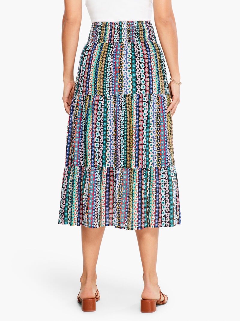 Woman Wears Flower Field Skirt image number 2