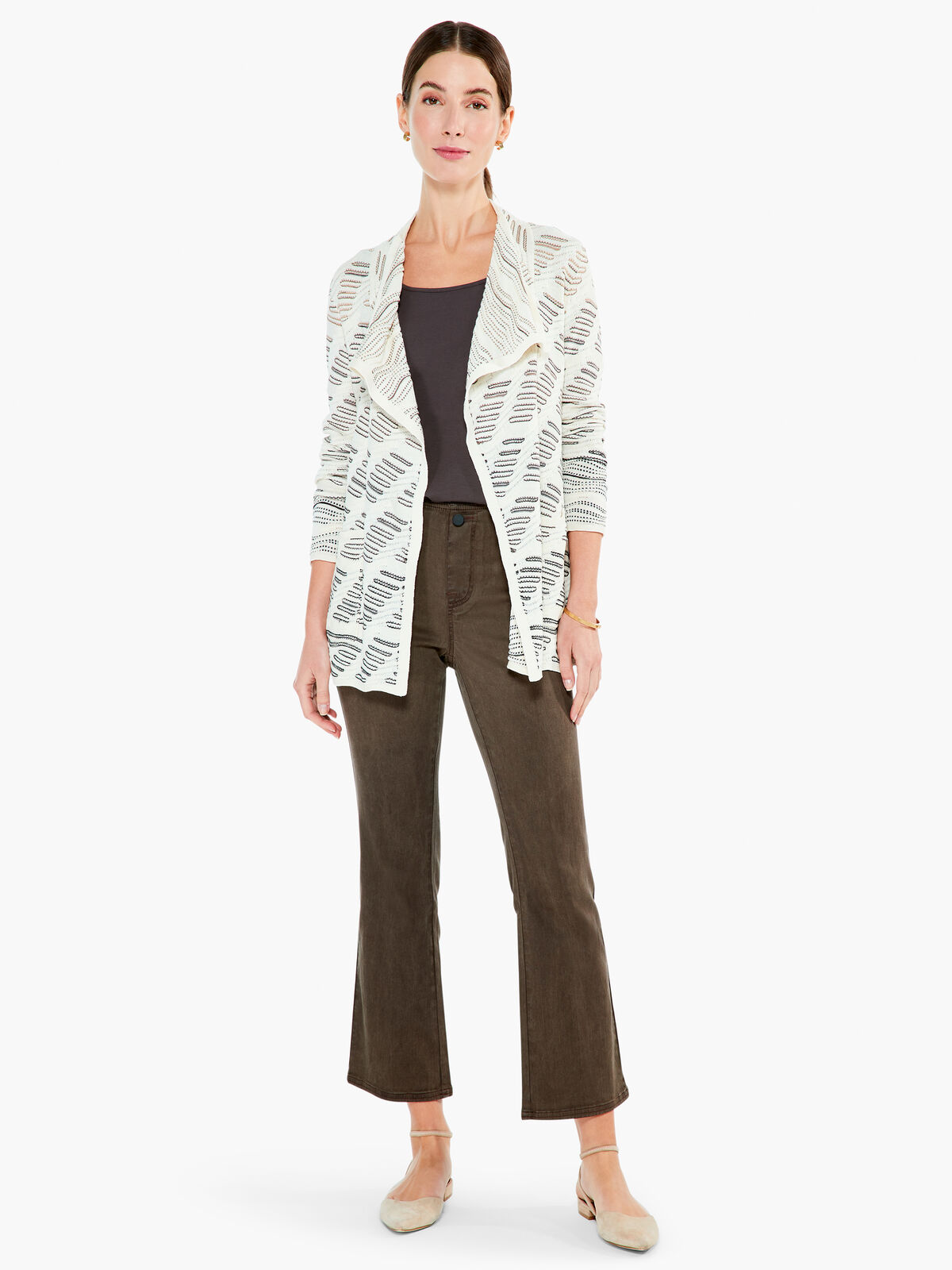 Draped Ombre Cardigan