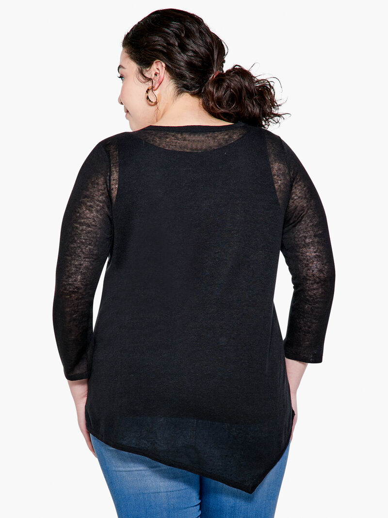 Woman Wears Featherweight Angle Sweater image number 2