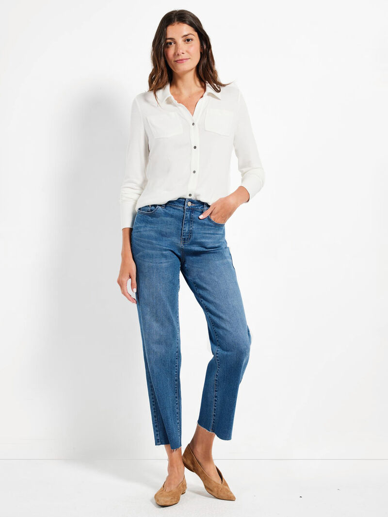 Woman Wears NZT Sweet Dreams Long Sleeve Shirt image number 3