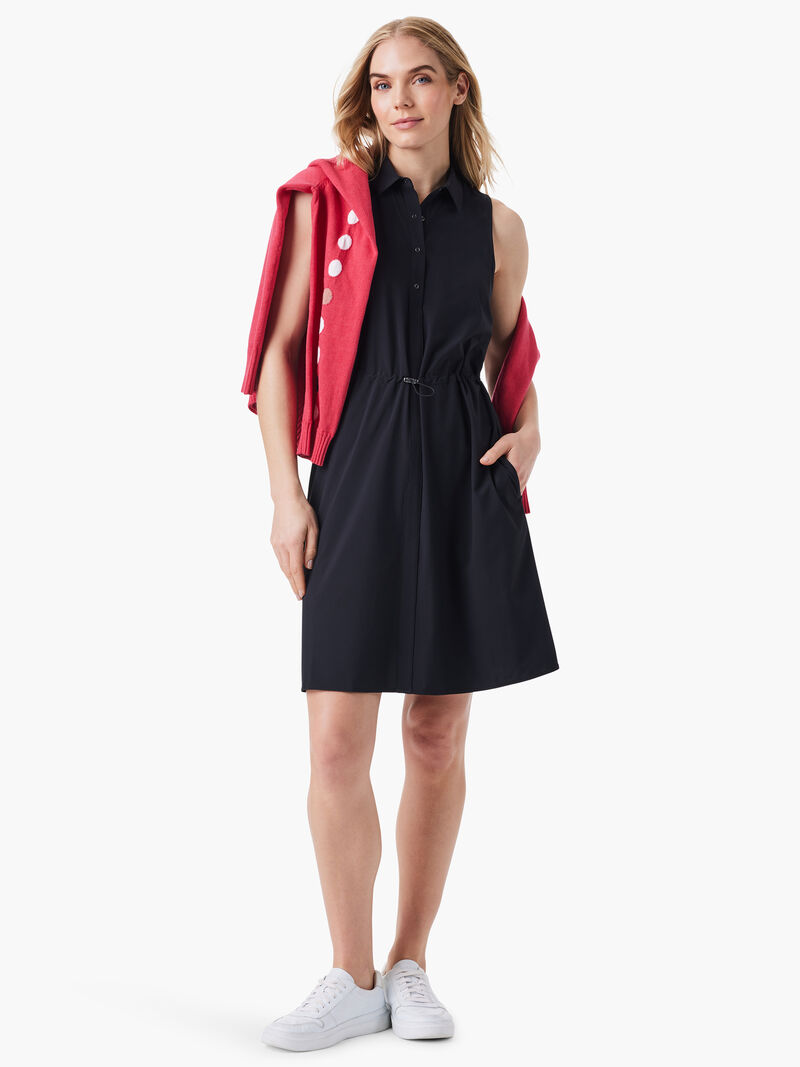 Woman Wears Tech Stretch Collared Dress image number 3