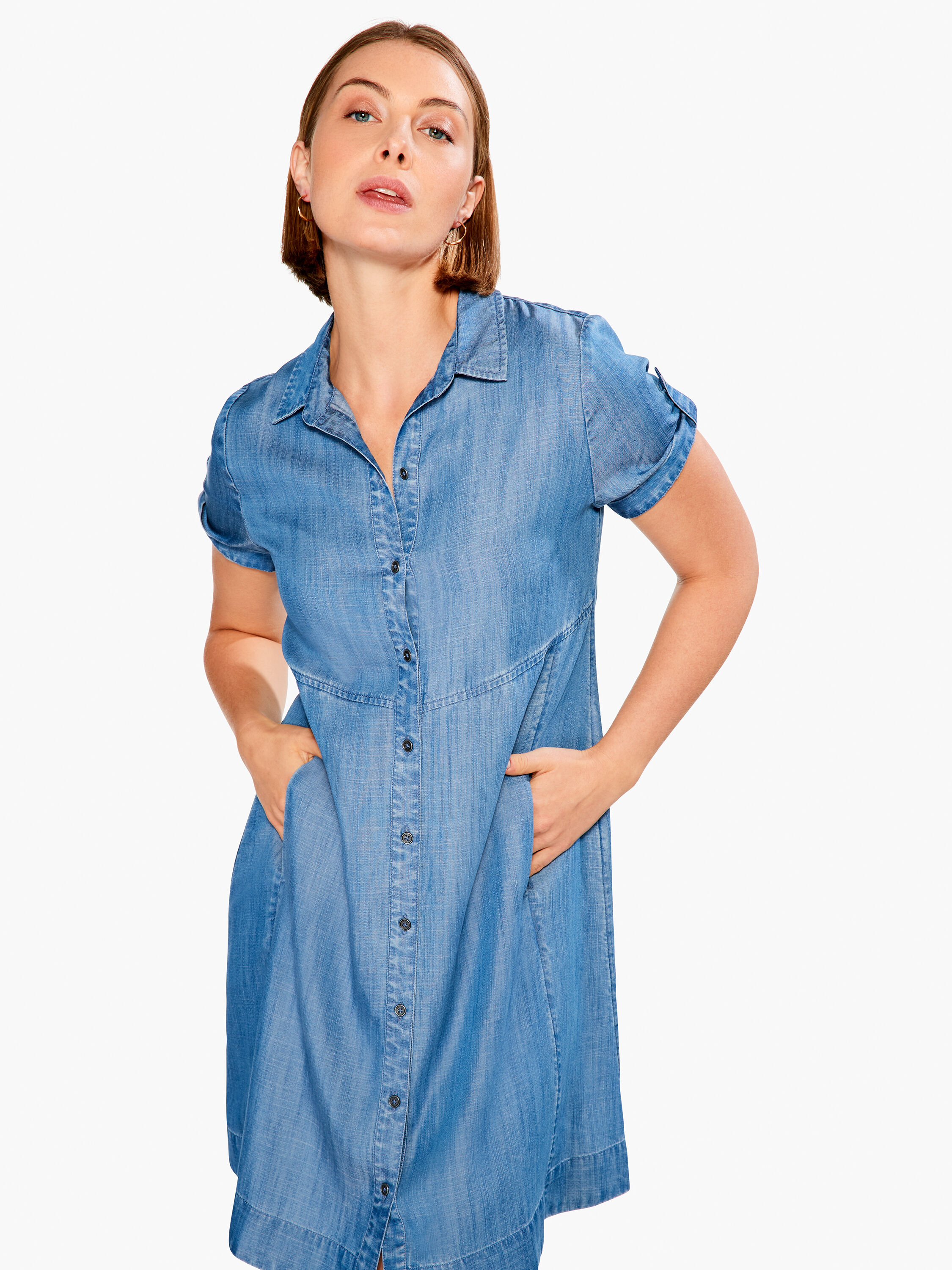 Women's jean shirt dress outlet