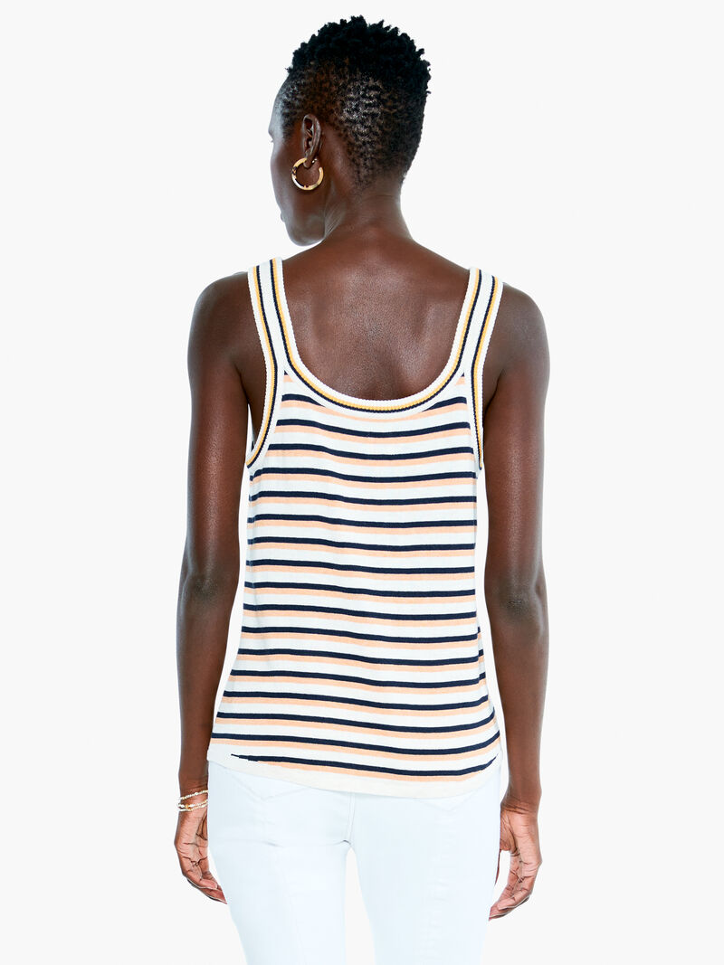 Woman Wears Striped Vital Tank image number 1