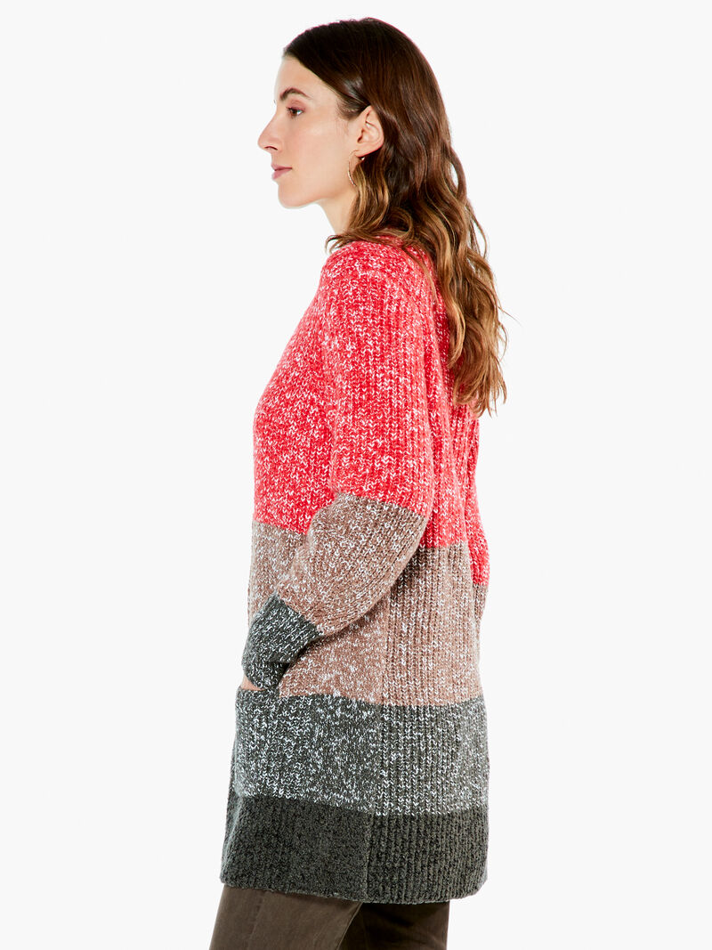 Woman Wears Warm Ember Cardigan image number 1