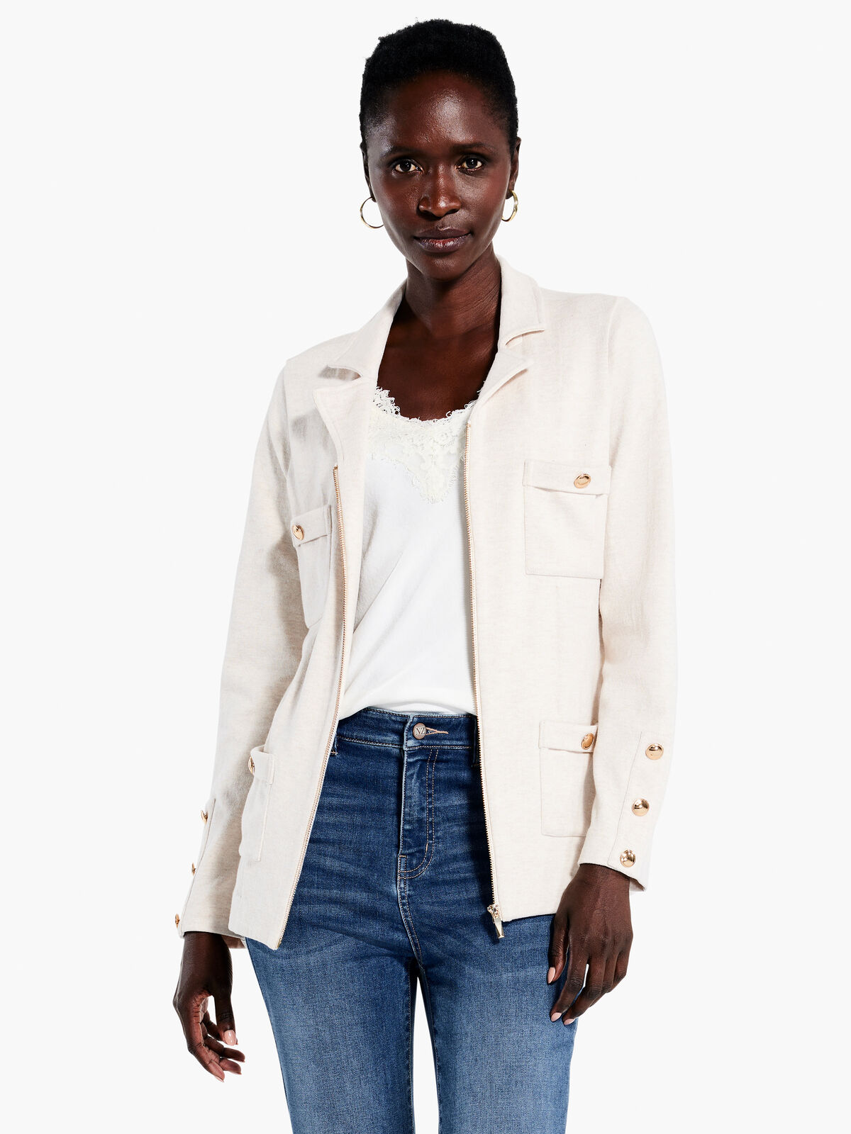 City Charm Knit Blazer