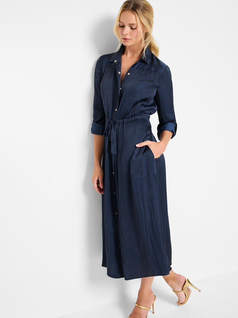 Glossy Crinkle Julie Dress