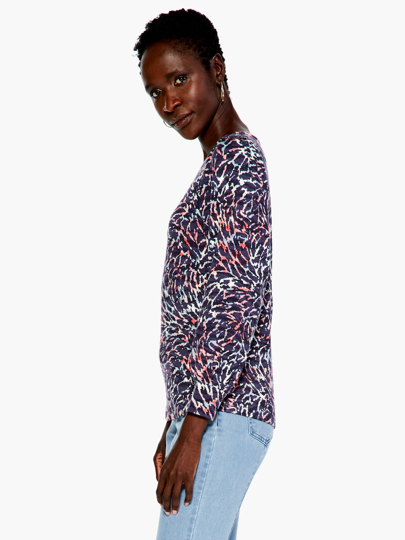 Woman Wears Glowing Sunset Top image number 2