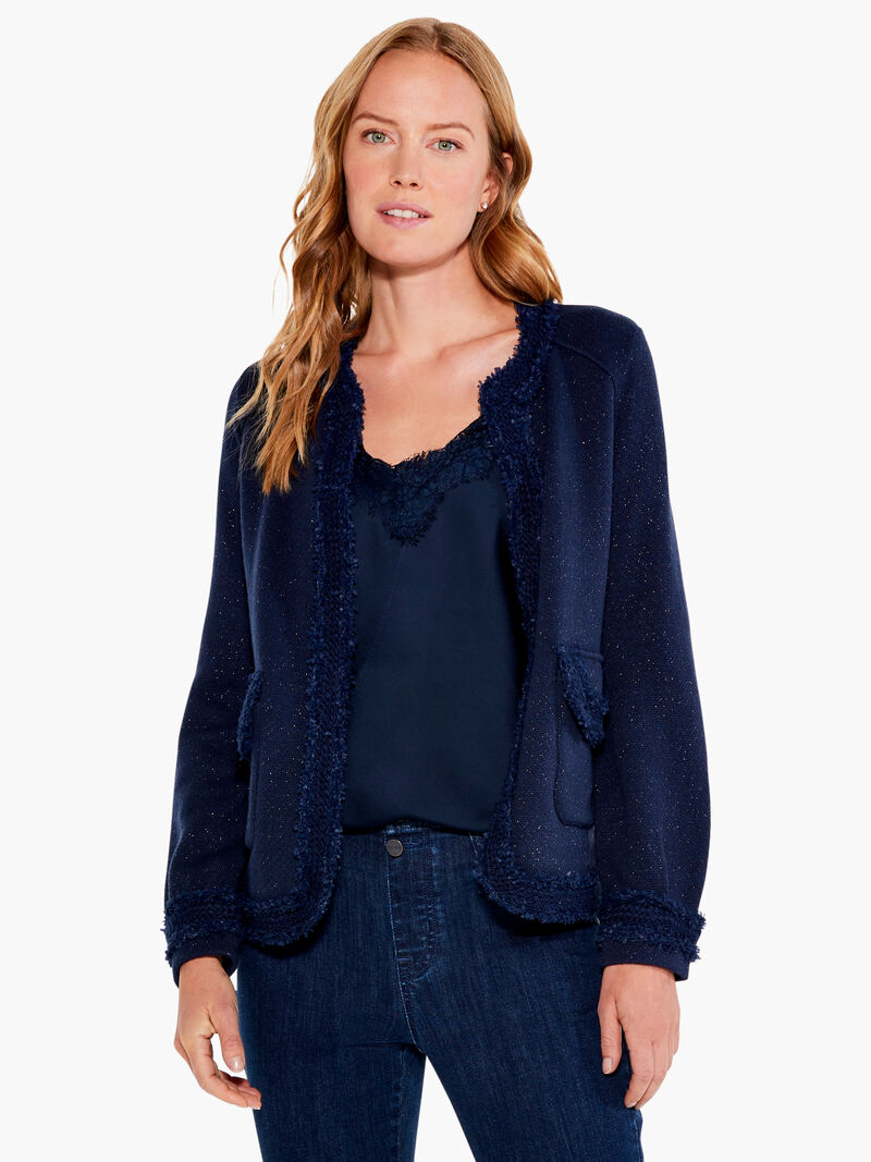 Woman Wears Trimmings Knit Jacket image number 0