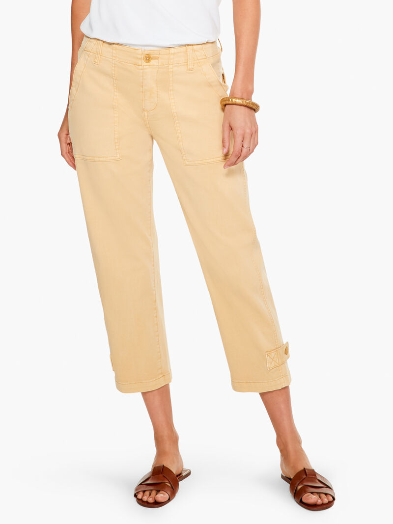 Woman Wears Liverpool Utility Crop Cargo Pant image number 0