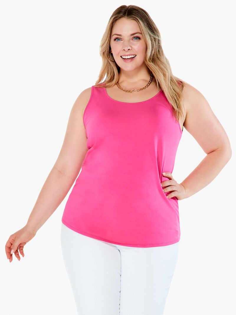 Woman Wears Shirt Tail Perfect Tank image number 0