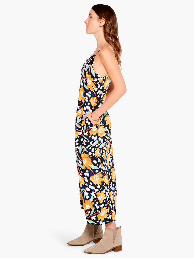 Woman Wears Flower Burst Slip Dress image number 1