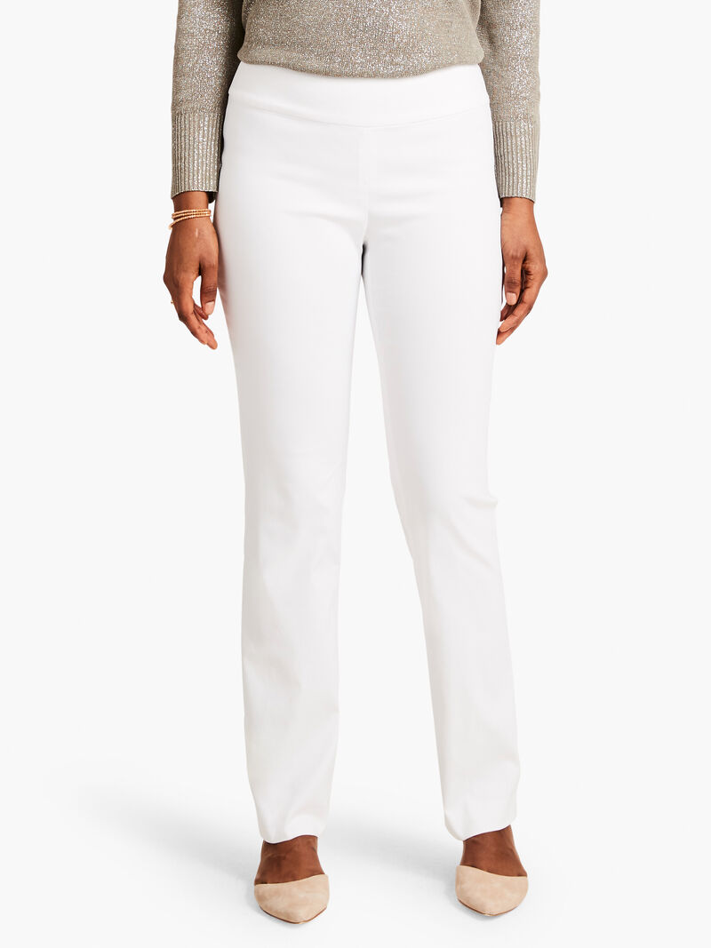 Woman Wears Polished Wonderstretch Straight Pant image number 1