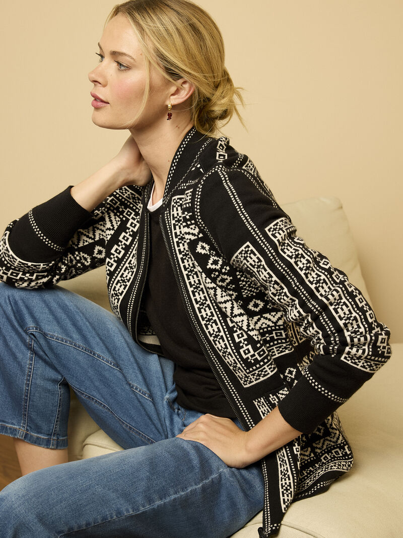 Woman Wears Nordic Nights Reversible Jacket image number 6