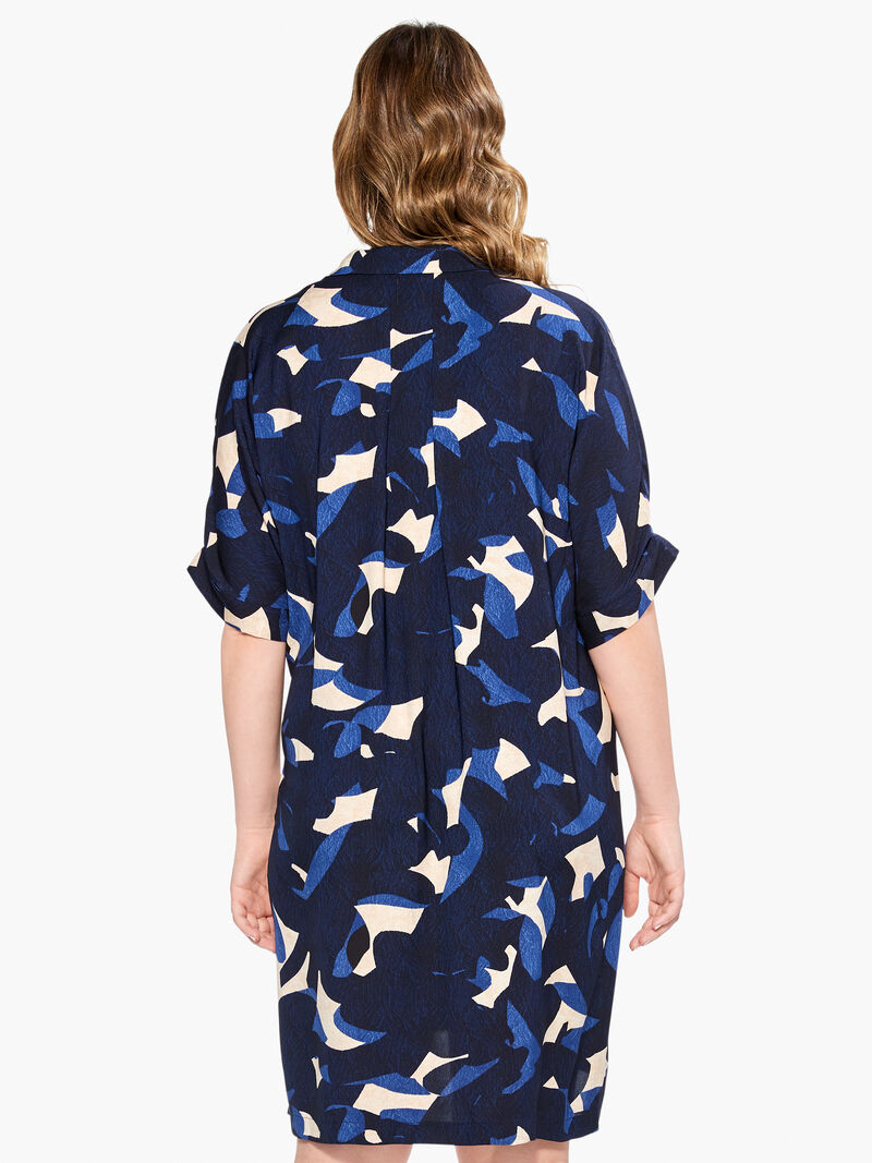 Woman Wears Abstract Billow Dress image number 2