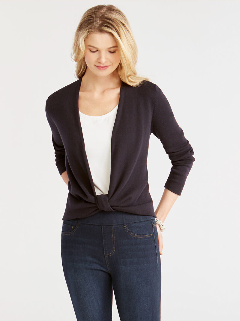 Woman Wears 4-Way Cardigan image number 2