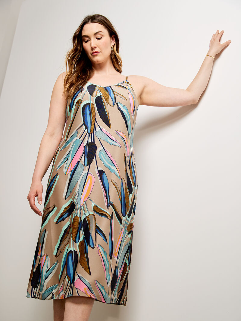 Banana Leaves Slip Dress