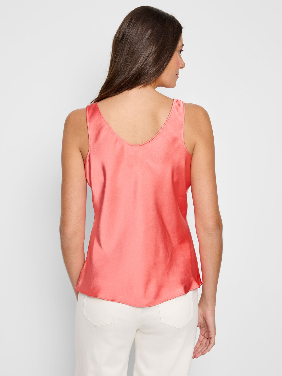 Day Gloss Woven Scoop Tank
