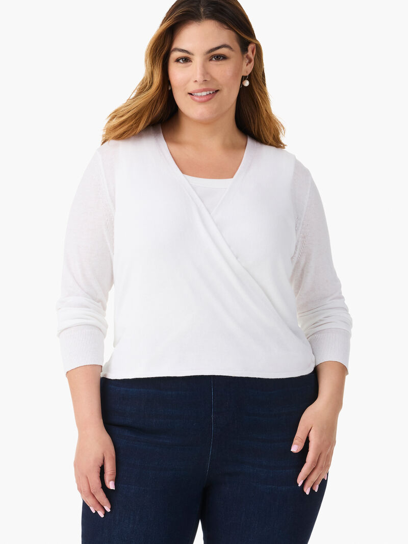 Woman Wears All Year 4-Way Cardigan image number 0