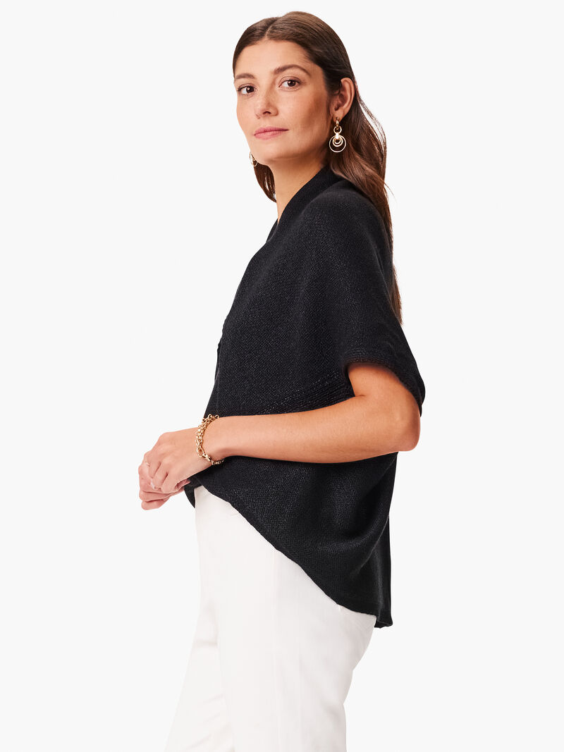 Woman Wears Sleek Cocoon Cardigan image number 2