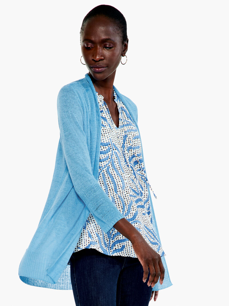 Woman Wears Go To Featherweight Cardigan Sweater image number 0