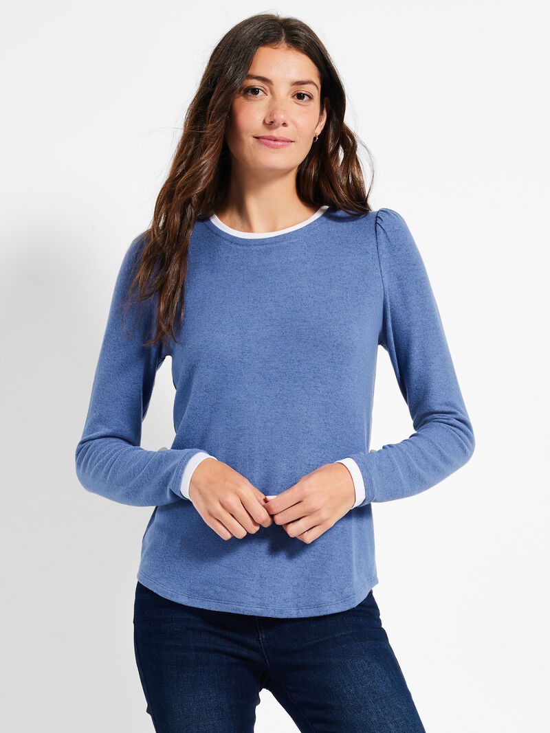 NZT Sweet Dreams Puff Shoulder Layered Top