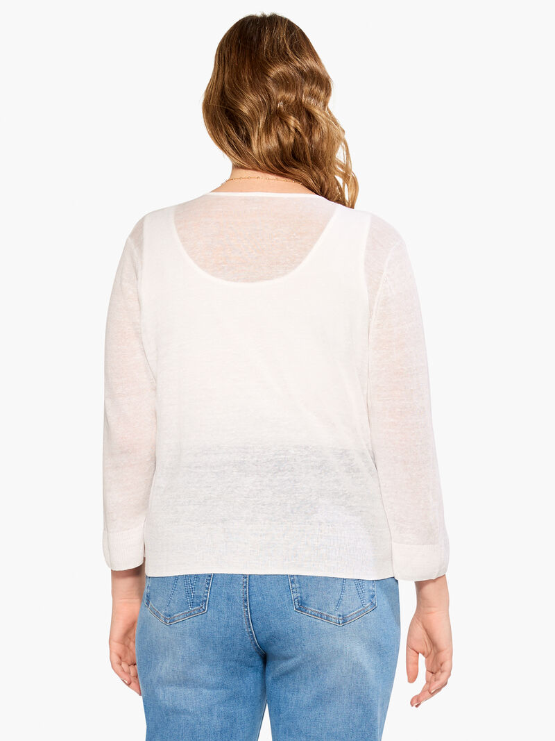Woman Wears Easy Featherweight Cardigan image number 2
