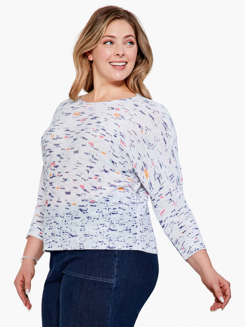 Woman Wears Spring Skies Sweater image number 1