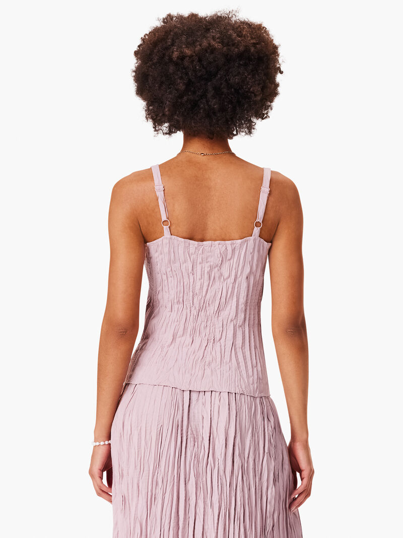 Woman Wears Crinkle Crush Tank image number 3