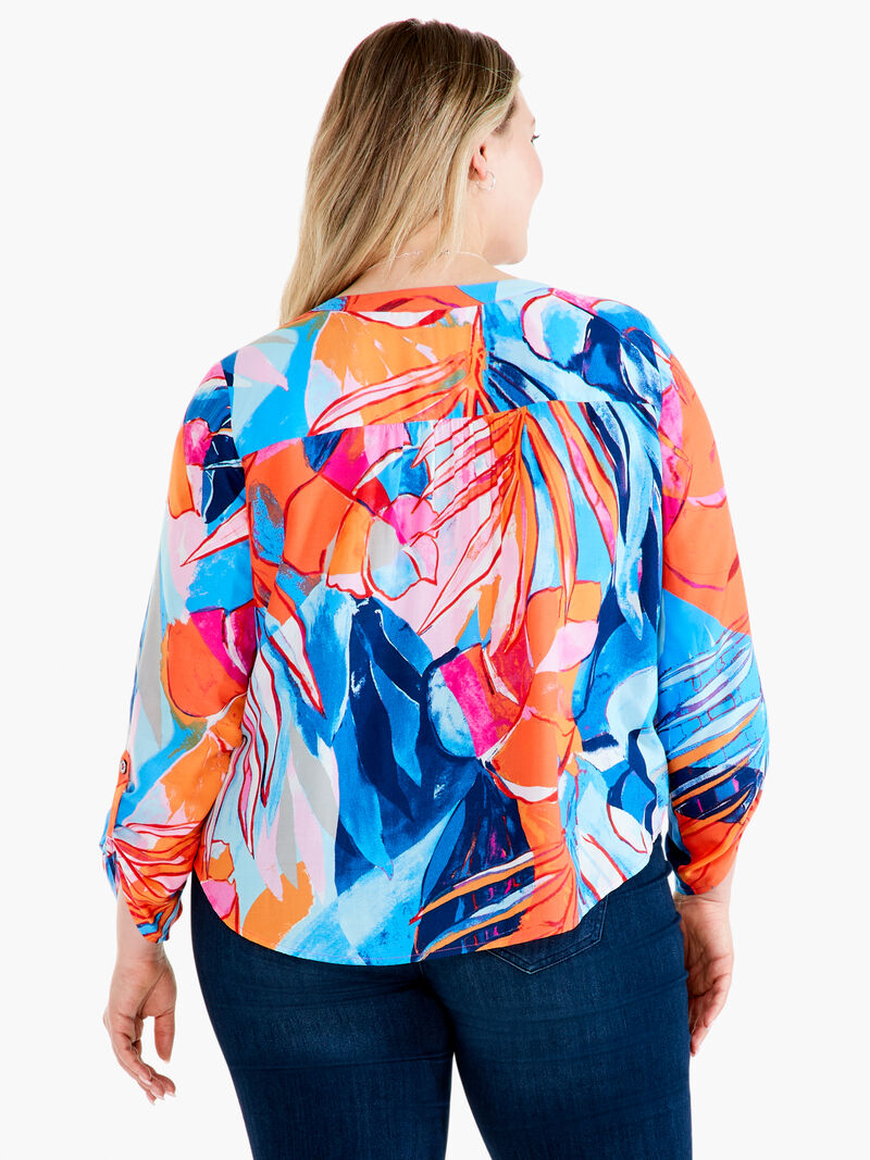 Woman Wears Tropical Mirage Top image number 2