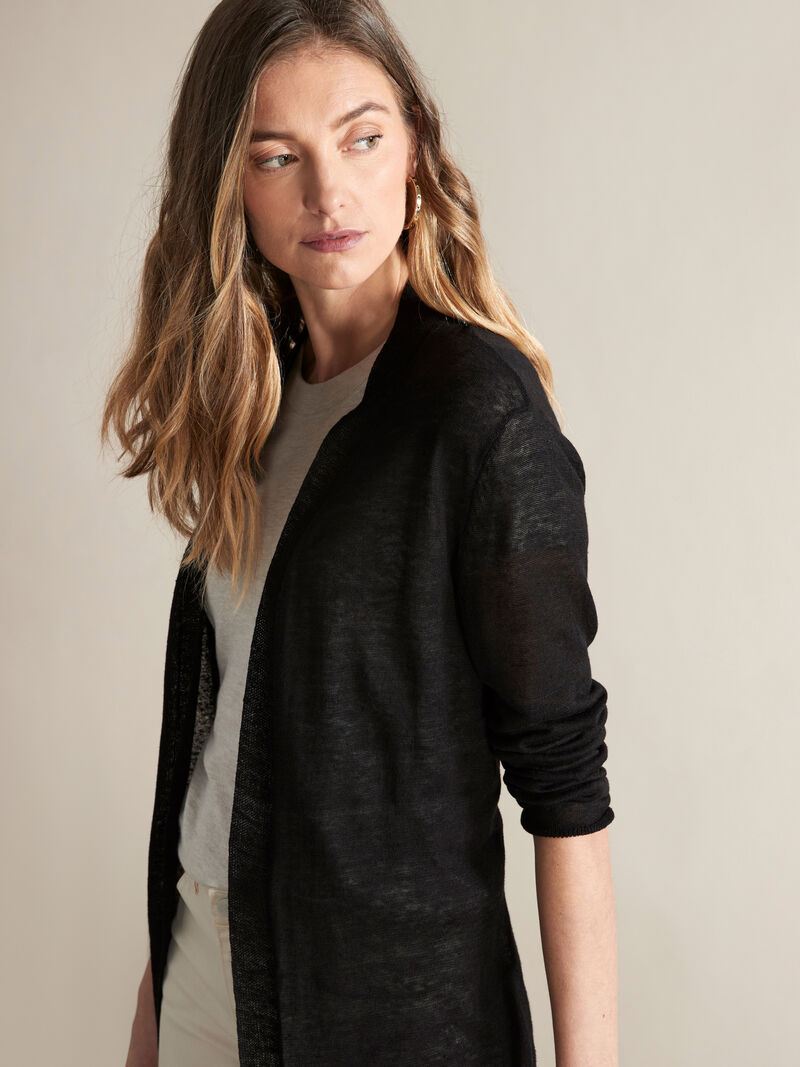 
                    Lightweight Long Back of the Chair Cardigan