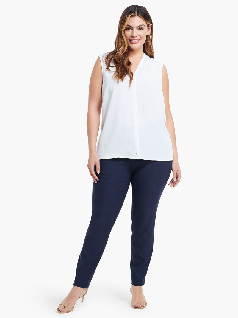 Woman Wears Wonderstretch Straight Pant image number 3