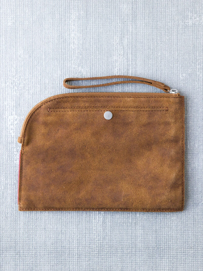 Woman Wears Hammitt Richard Large Clutch image number 1
