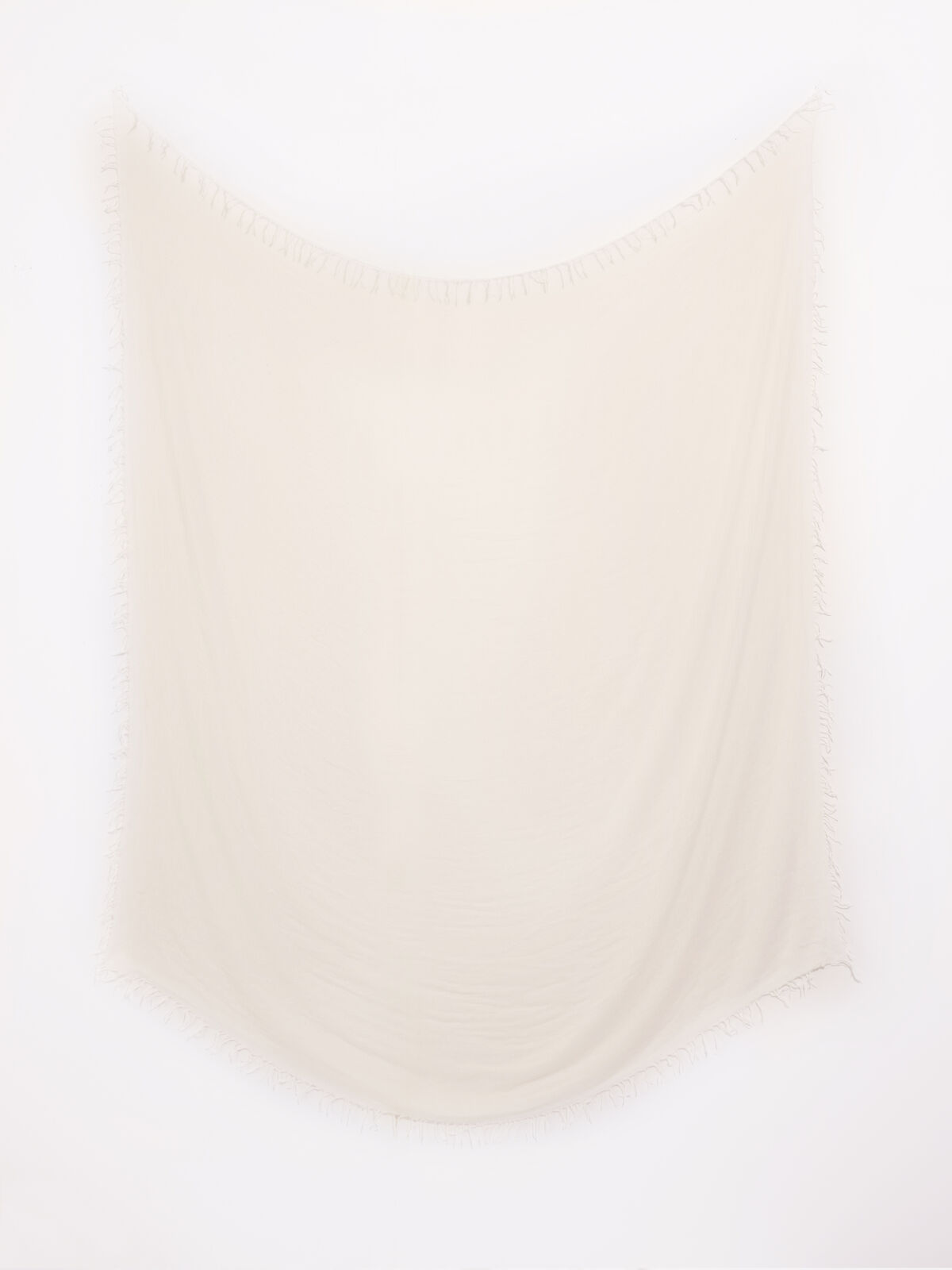 Chan Luu Solid Scarf With Fringe Edges