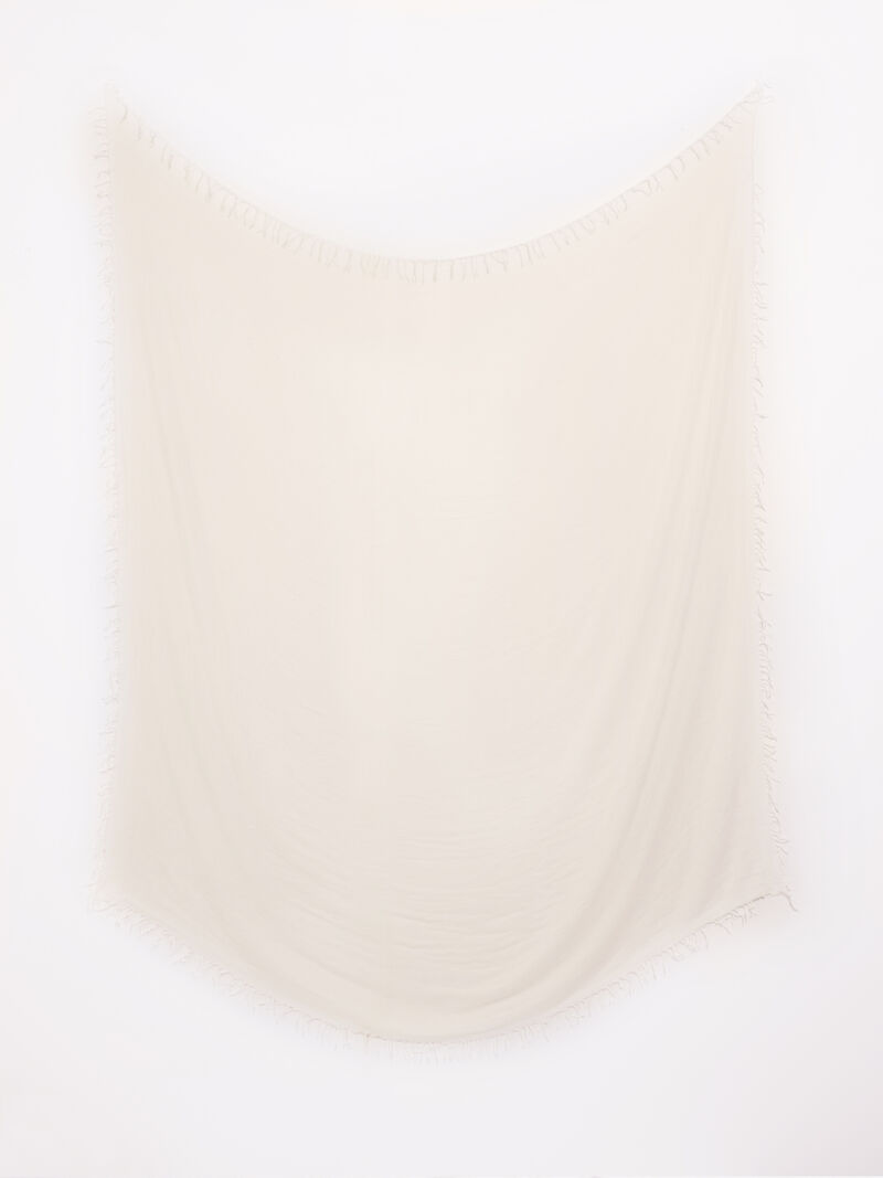 Chan Luu Solid Scarf With Fringe Edges image number 1
