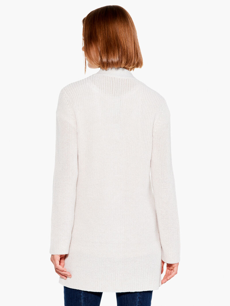 Woman Wears Subtle Stitch Cardigan image number 2