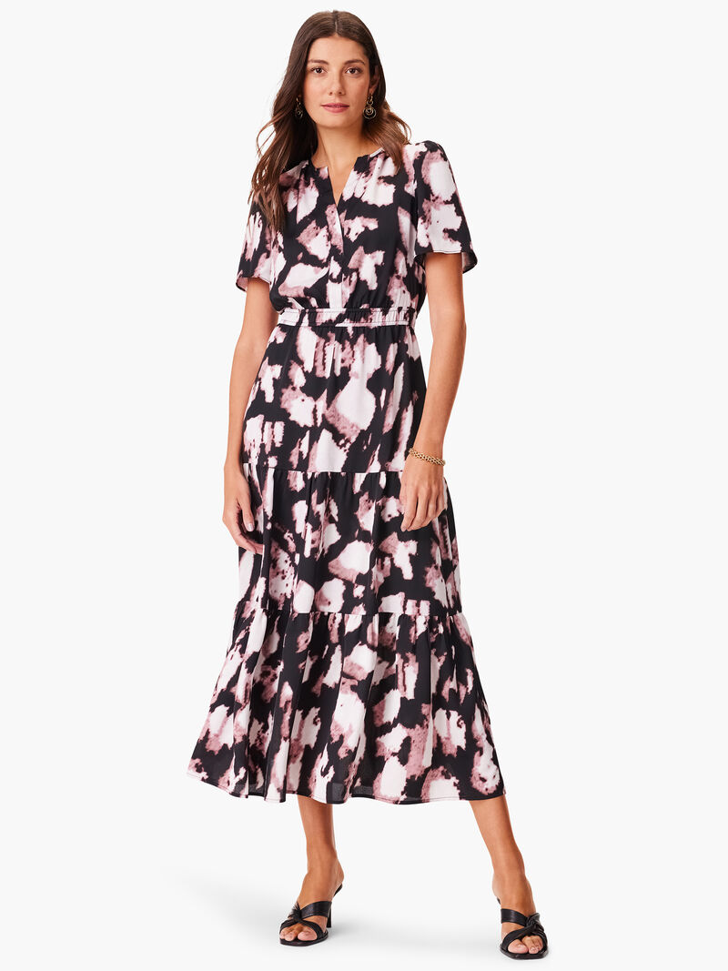 Woman Wears Spring Shadow Daydream Dress image number 1