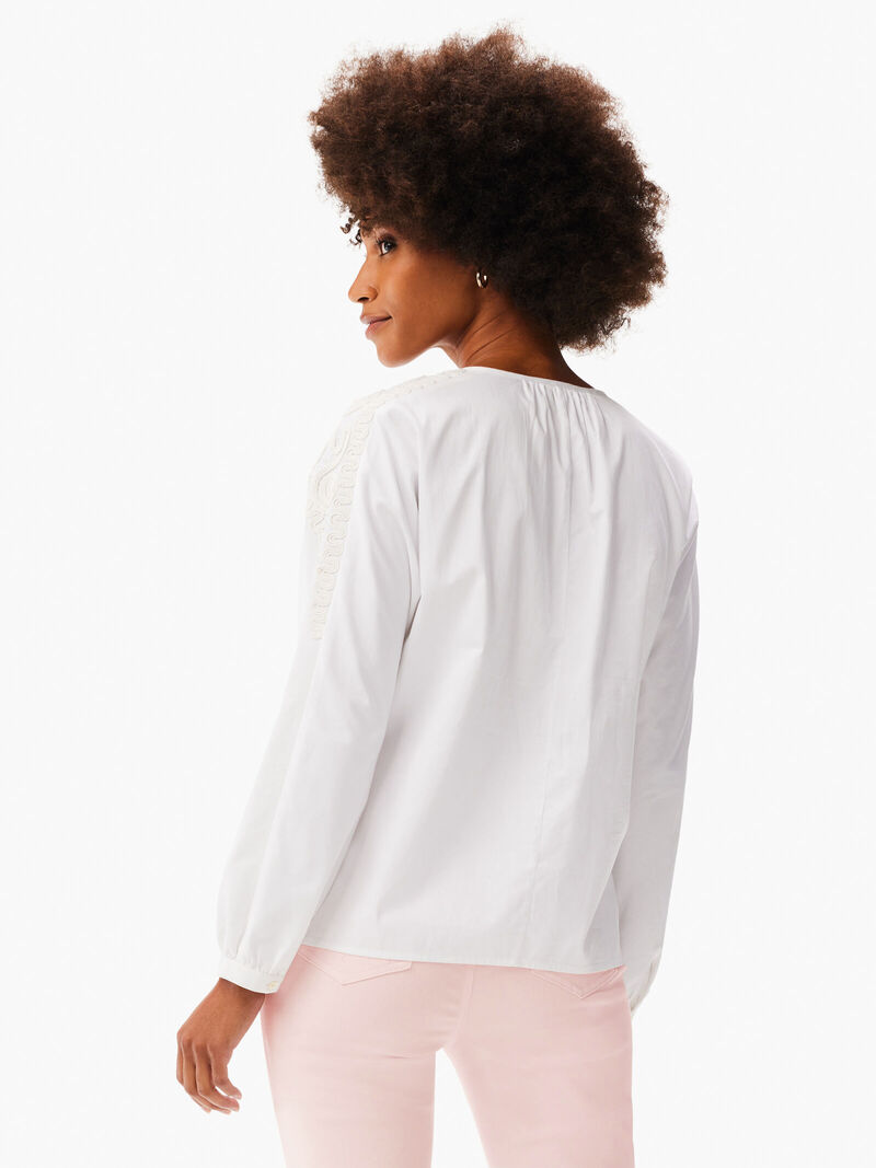 Woman Wears Subtle Soutache Top image number 2