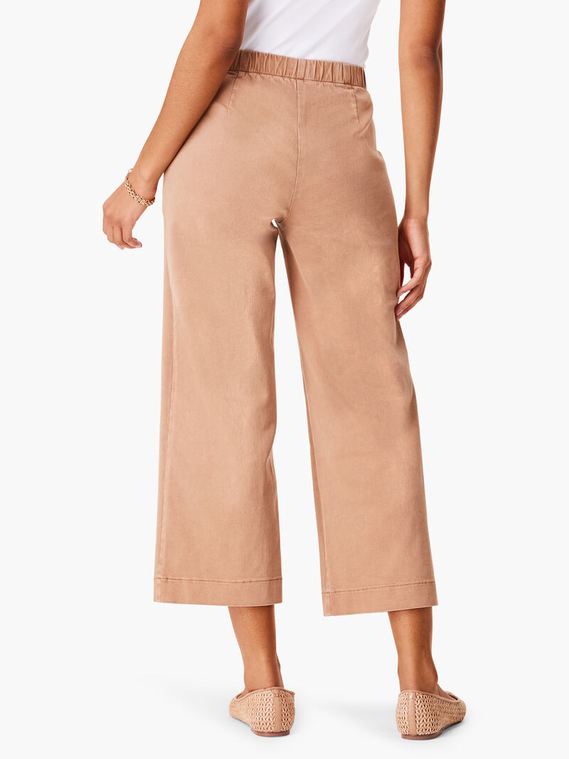 Woman Wears NZ Denim 25" All Day Wide Leg Jeans image number 3