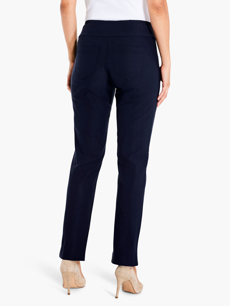 Woman Wears Wonderstretch Pocket Straight Leg Pant image number 2