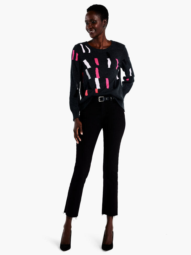 Woman Wears Falling Frost Sweater image number 3
