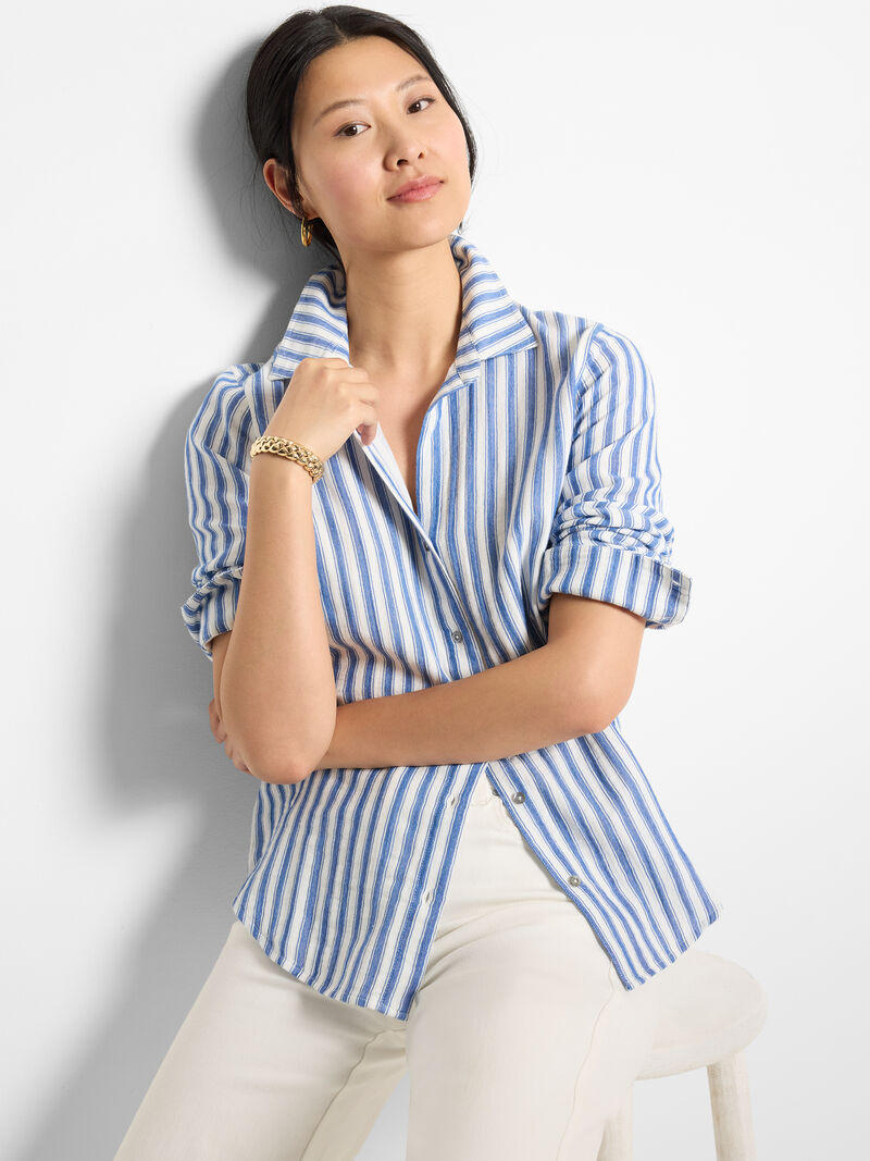 Double Gauze Striped Shirt