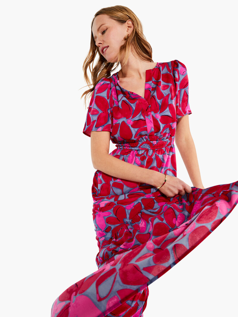 Woman Wears Happy Splash Dress image number 5