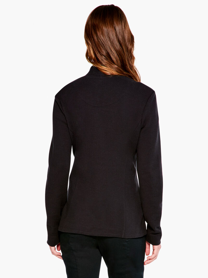 Woman Wears Sleek Knit Jacket image number 3