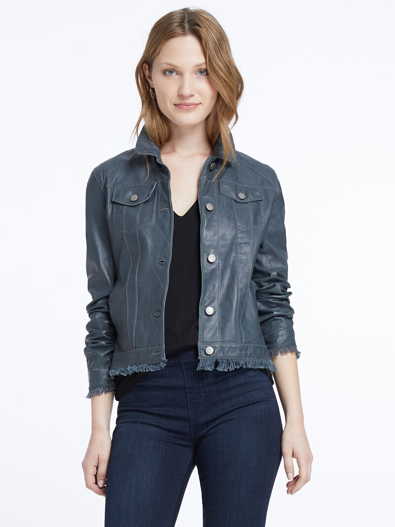 Woman Wears Jakett Washable Leather Jacket image number 0