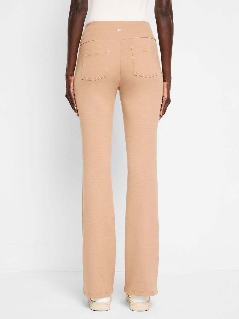 Woman Wears Seamed Scuba Bootcut Pant image number 3