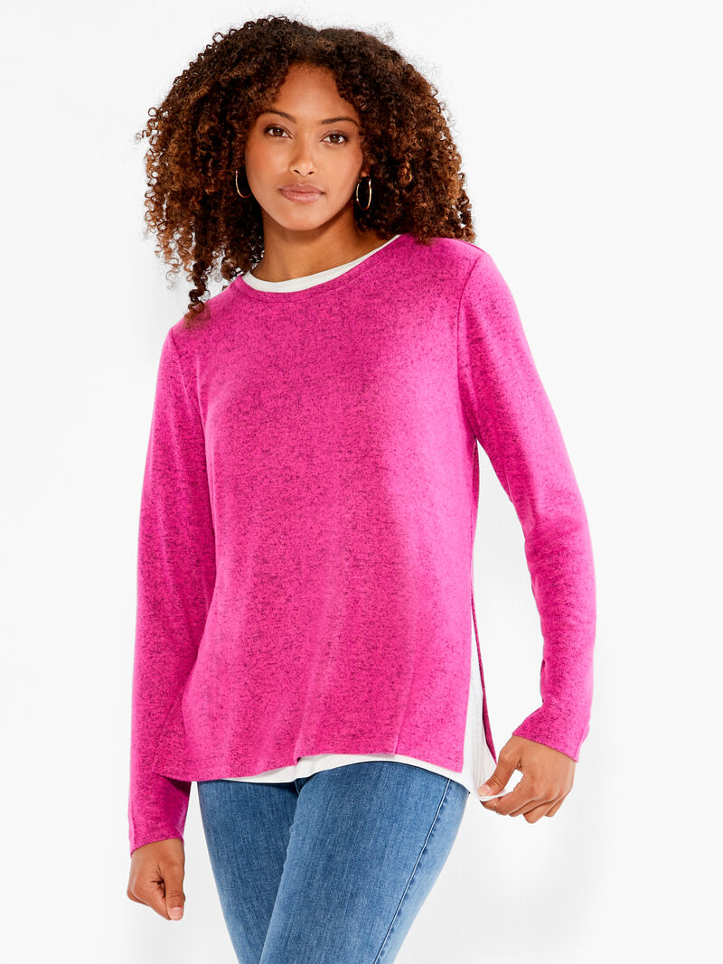Woman Wears NZT Sweet Dreams Long Sleeve Double Layer Tee image number 0
