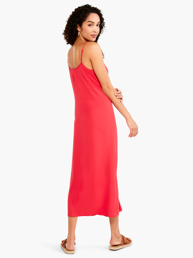 Woman Wears Summer Slip Dress image number 2