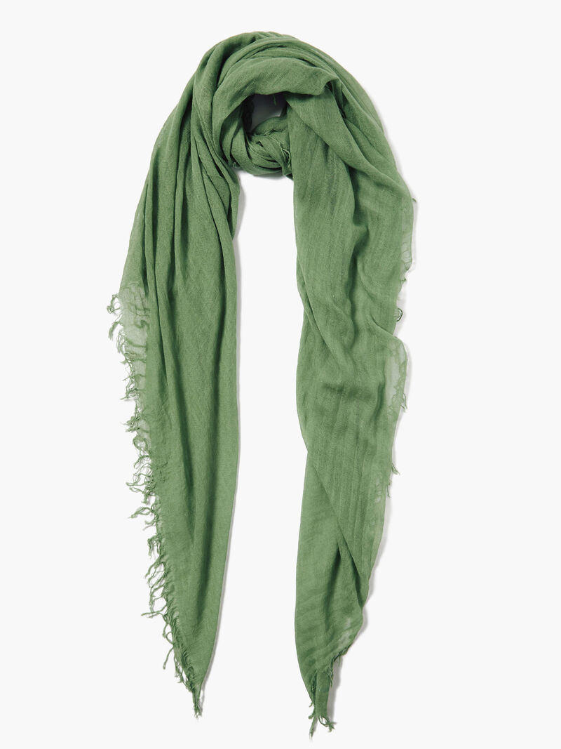 Chan Luu Solid Scarf With Fringe Edges